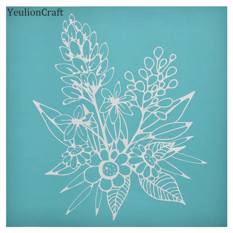 Chzimade 2 шт./лот Крылья Ангела цветы трафареты шелкография для подушки футболка