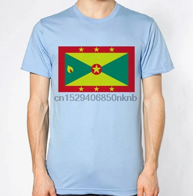 Гренада новая футболка флаг страны Топ Карта города | Мужская одежда