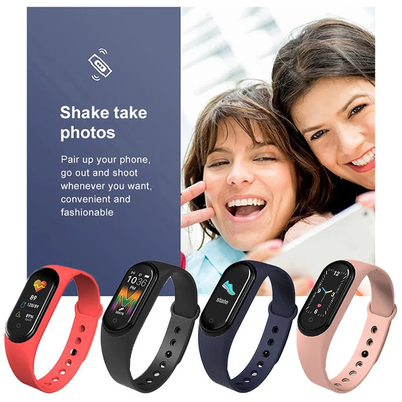 

Newest M5 Smart Band Bracelet IP67 Waterproof Smarthwatch Blood Pressure Fitness Tracker Smartband Fitness Wristbands