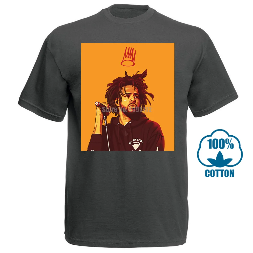 Темно-серый J Cole футболка Dreamville Festival Cole Word черная Хлопковая мужская S 6Xl - Цвет: Темно-серый