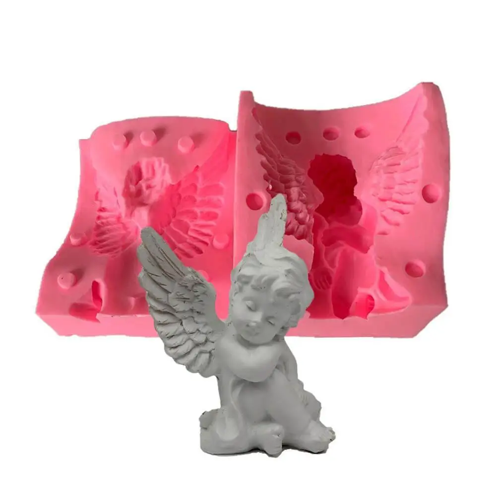 

3D Baby Angel Shape Silicone Mold for Cake Decorating Tool DIY Fondant Chocolate Cupcake Candy Mould Kitchen Baking Pastry Mould