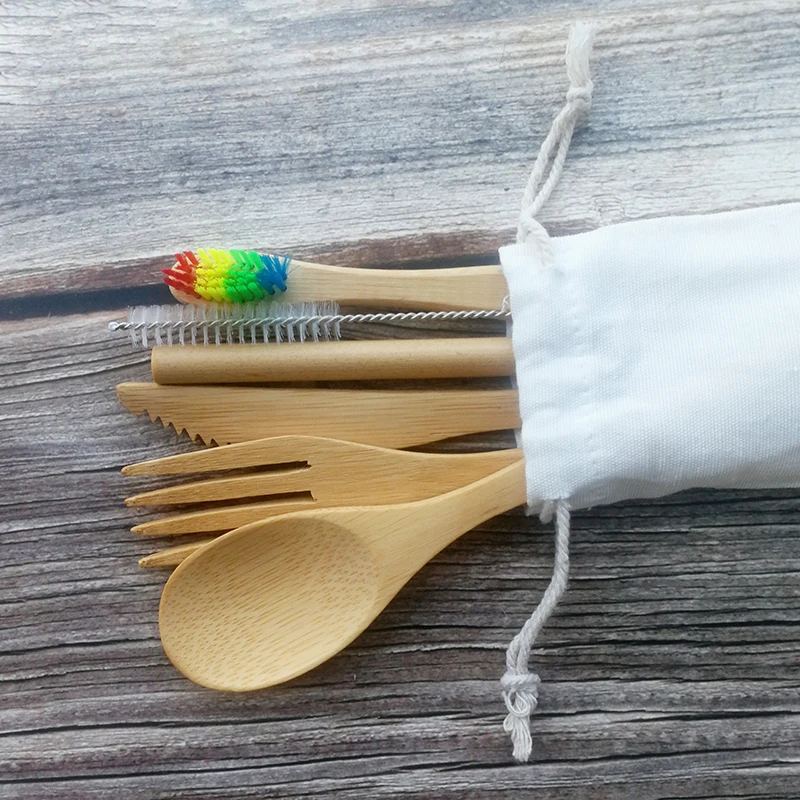 4/6/8 шт./лот Набор бамбуковых зубных щеток Экологичная щетка для зубов из пластика
