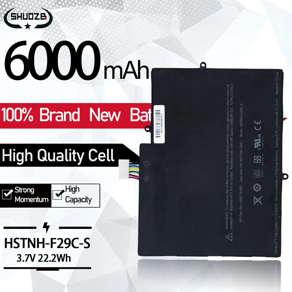 Ноутбук Батарея NSTNH F29C S для сенсорной панели 10 HSTNN S29C HSTNH I29C 649650 001 649649 635574 002