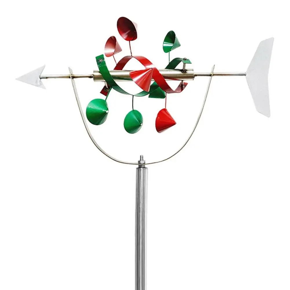 

Christmas Wind Spinner Metal Kinetic Wind Spinner 23.6 Inch Sculpture Construction Wheel Spinner Lawn Ornament Wind Catcher F