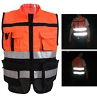 Спортивный светоотражающий жилет для велоспорта, защитный, куртка для водителя Видимый, рабочая одежда, строительный жилет дорожного рабочего