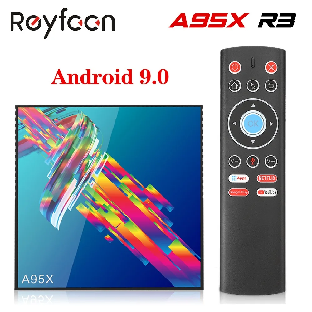 A95X R3 ТВ приставка Android 9,0 4 Гб 64 Гб Rockchip RK3318 поддержка 1080p 4K 100M USB3.0 5G двойной Wifi Google Netflix Youtube медиа плей