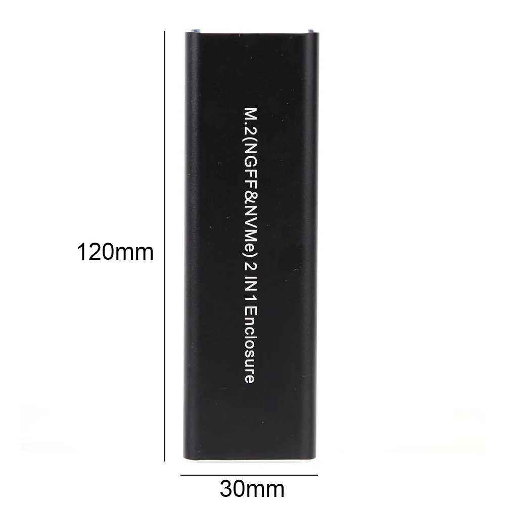 Чехол M.2 NVME SSD на USB 3 1 10 Гбит/с двойной протокол M2 NVMe PCIe NGFF SATA адаптер корпуса с OTG