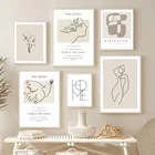 Абстрактные Пикассо Matisse Девушка Птица линии скандинавские плакаты и принты настенная живопись холст настенные картины для декора гостиной