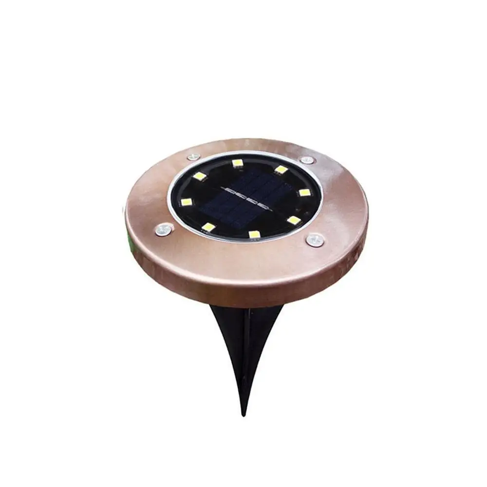 

12LEDS Solar Powered Waterproof LED Under Ground Lamp Garden Pathway Deck Lights 12 LED Solar light for Outdoor Lights 4PCS