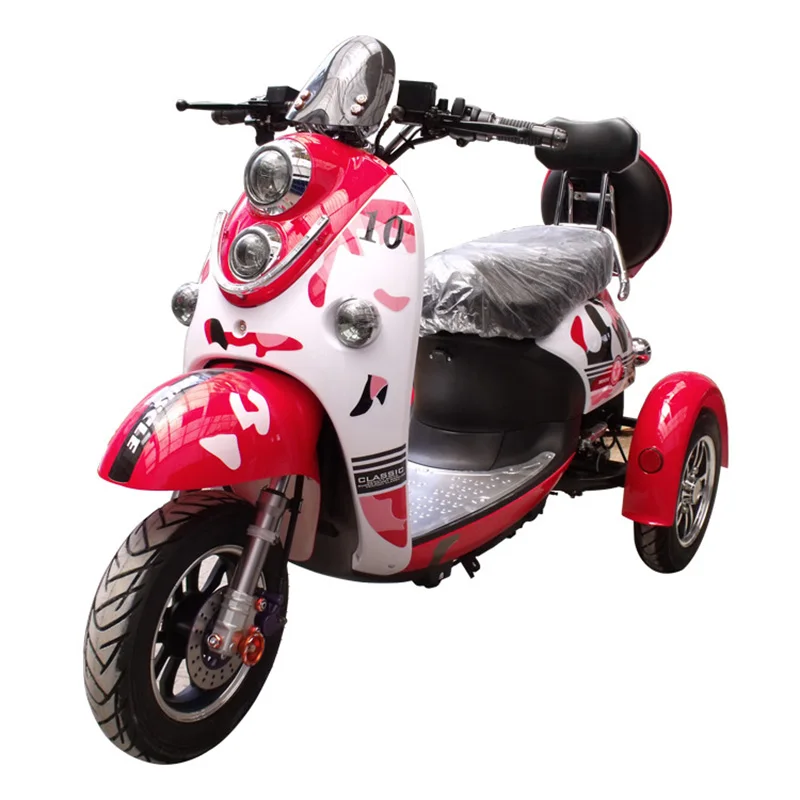 Гидравлический амортизатор 48v 600w Электрический трехколесный самокат с