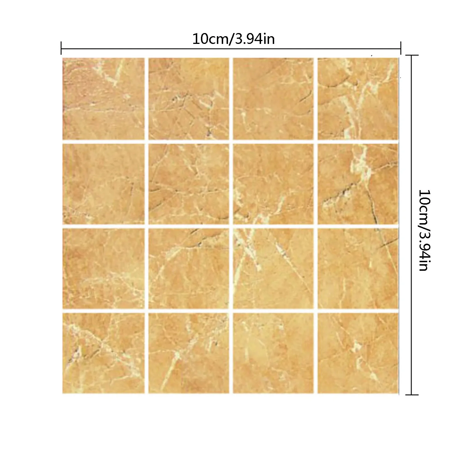 

10pcs Mosaic Wall Tile Peel And Stick Self Adhesive Backsplash Diy Kitchen Bathroom Home Wall Sticker Vinyl 3d Wallpapers