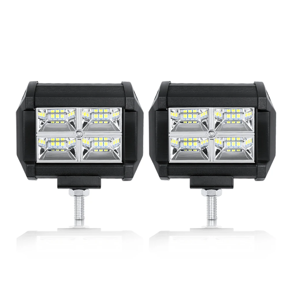 

1PC 3.75 Inch 16Led Light Bar Flood light Work Lights 80W 12000 Lumens Super Bright Offroad Driving Fog Lights for Motorcycle