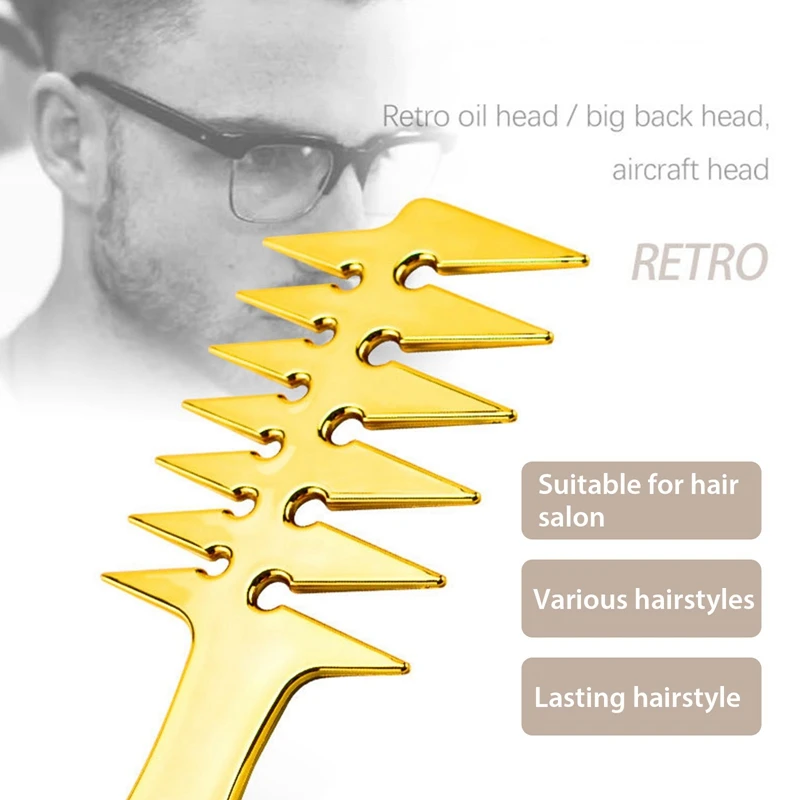 

Men's Oil Hair Comb, Back Hair Style Beard, Men's Hairdressing Wide Tooth Comb, Hair Brush, Men's Hair Comb