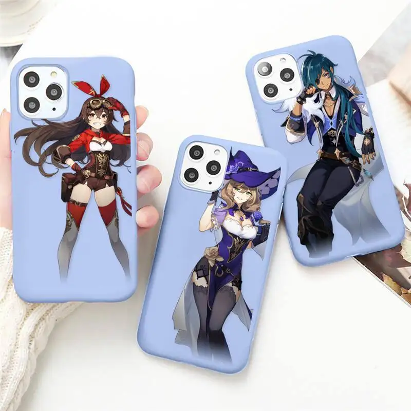

Genshin Impact Phone Case For IPhone 12 Pro Max 6 6s 7 8 Plus XS XR 12mini Se 2020 Iphone 11 Pro Max Candy Case