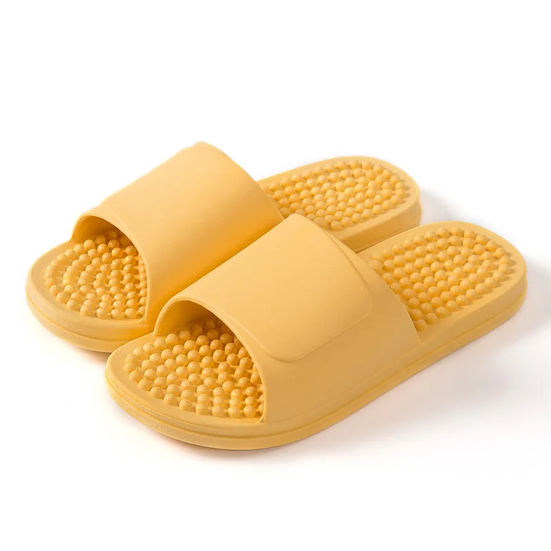 

TULX Massage Slippers Female Summer Foot Therapy Shoes Indoor Home Soft Bottom Bathroom Non-slip Four Seasons Bathing Men
