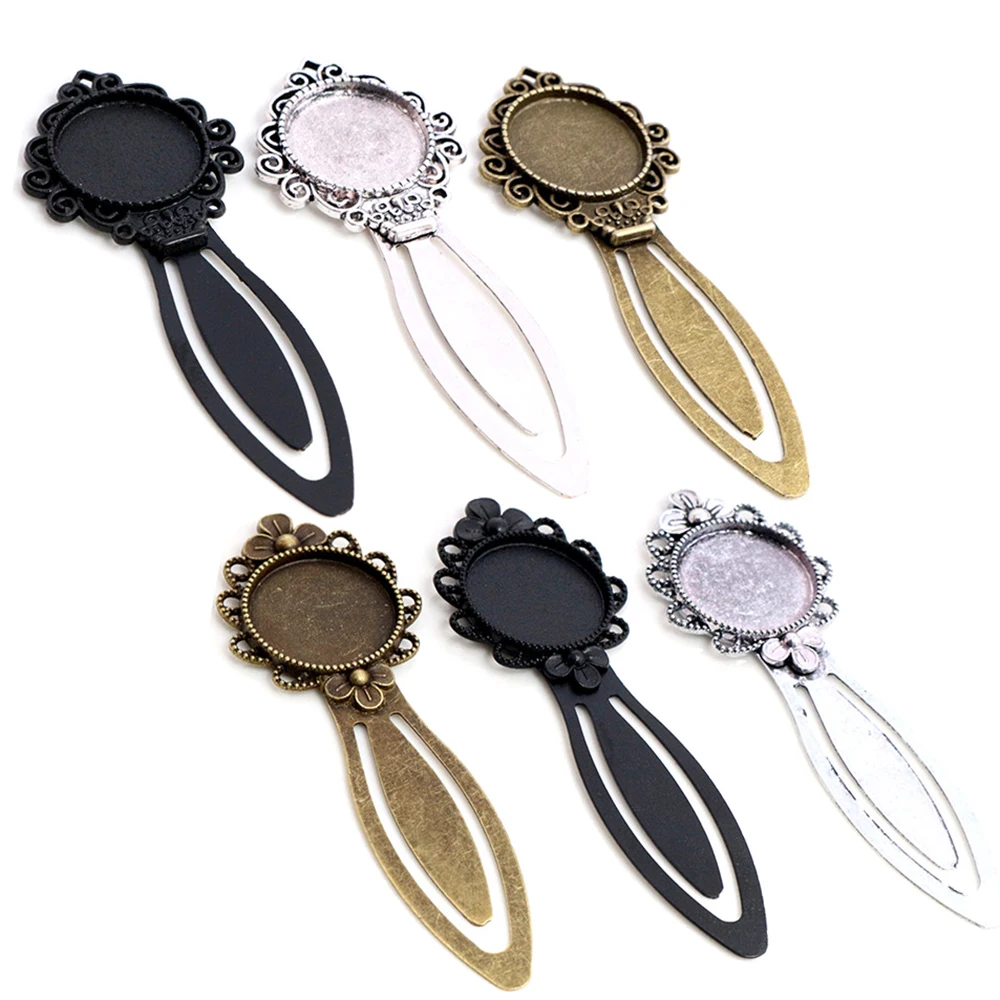 Новая мода 2 шт 20 мм Внутренний размер Античная Посеребренная бронзовая черная