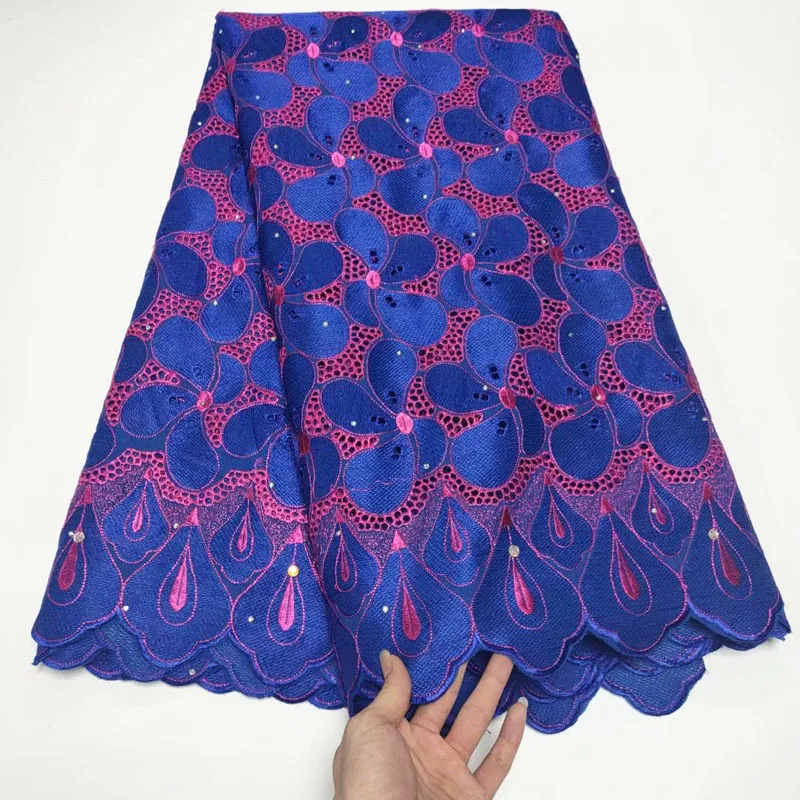 Хлопковая 100% вечерние няя нигерийская швейцарская вуаль кружевная ткань высокое