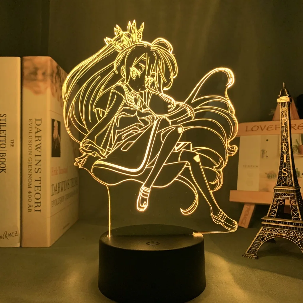 

Anime Light Shiro Led Night Light Bedroom Decoration Birthday Gift Acrylic Night Light Anime Decor Neon Sign