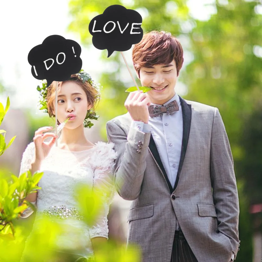 Фотореквизит для селфи 20 шт. бумажные доски письма сообщения знаки сделай сам