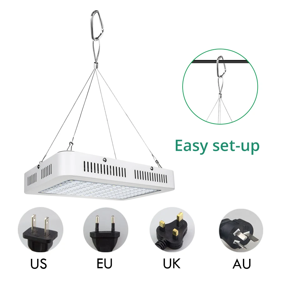Фитолампа светодиодная полного спектра для выращивания растений 1000/1200/100 Вт -