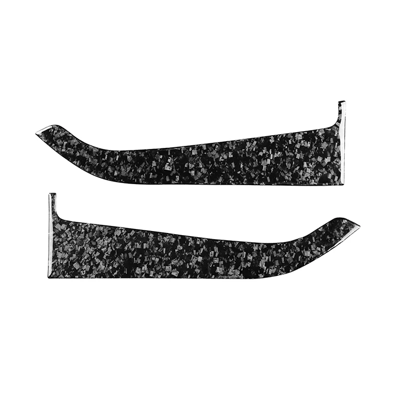 

True carbon fiber Car front seat door panel Forged pattern decorate Car accessories Fit For Ford Mustang 2015-2020