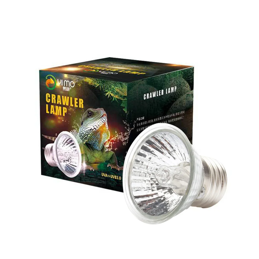 

50w Reptile Heat Lamp Turtle Tortoise Pet Basking UV Full Spectrum Bulbs Crawler Heating Lamp Amphibians Temperature Control