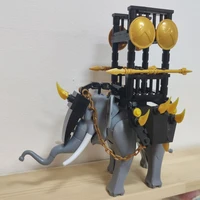 medieval building blocks moc soldier accessories combat large elephant kids toys