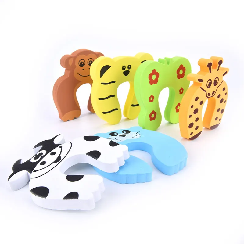 5pcs/lot Protection Baby Safety Cute Animal Door Stopper Card Lock Newborn Care Child Finger Protector | Мать и ребенок