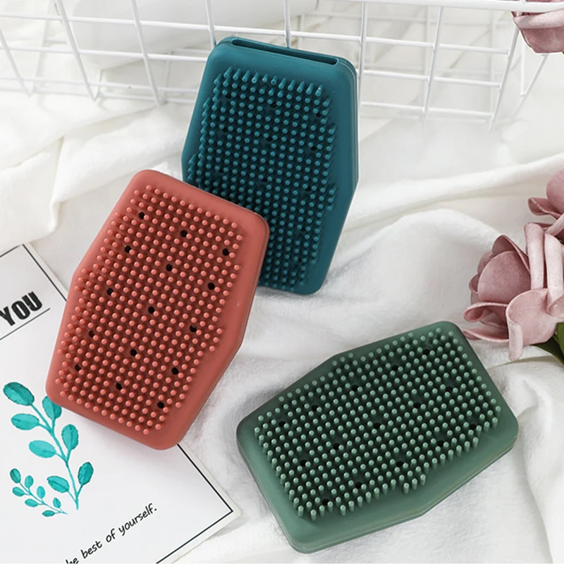 Быстрая пены коврик для ванной Мягкая силиконовая кисть натирания пузырь