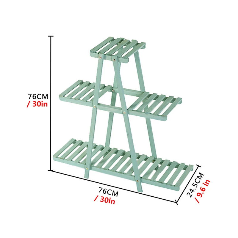 

3 Tiers Wooden Flower Rack Plant Stand Multi Flower Stand Shelves Bonsai Display Shelf Yard Garden Patio Balcony Flower Stands
