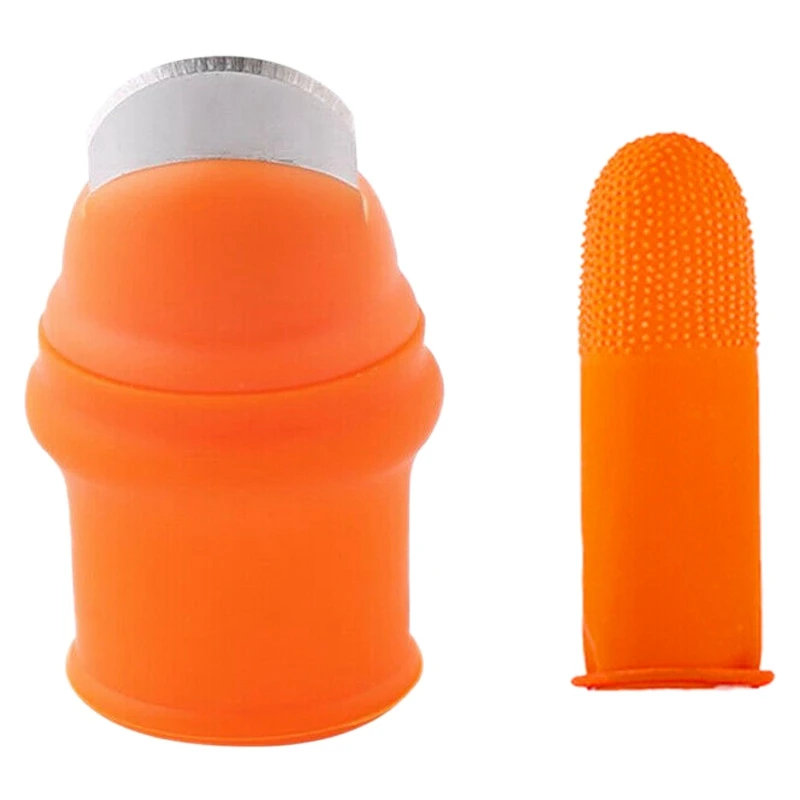 

Садовый силиконовый нож для большого пальца с пальцевыми котелками нож для большого пальца для фруктов Vege