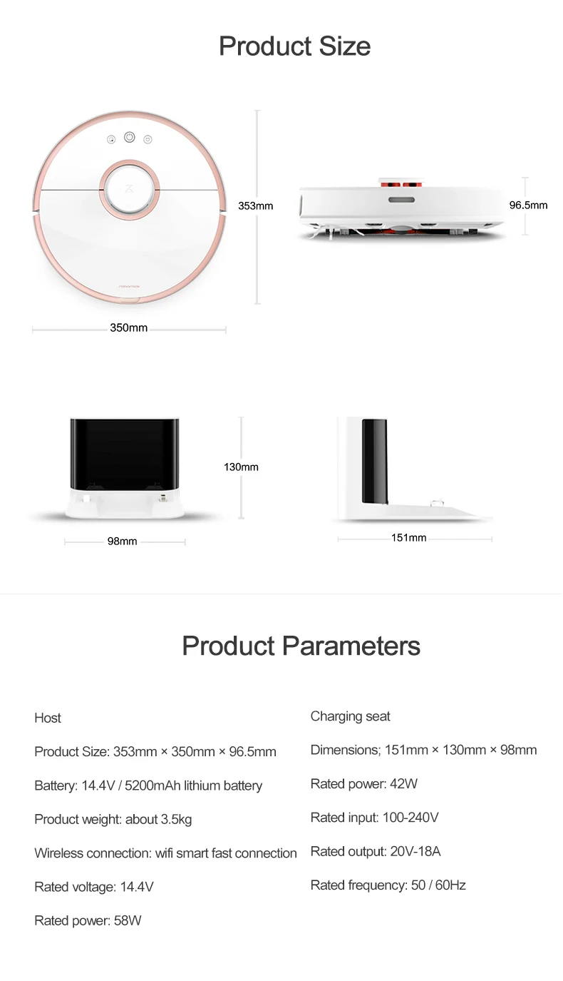 Робот-пылесос Xiaomi 2 с мокрой шваброй смарт-планируемый с резервуаром для воды автоматический подметание пыли wifi управление приложением