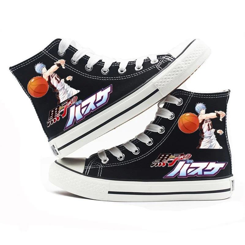 

Anime Kuroko no Basket Kuroko Tetsuya plimsolls canvas shoes rope soled shoes Preppy Student Casual Daily Shoes