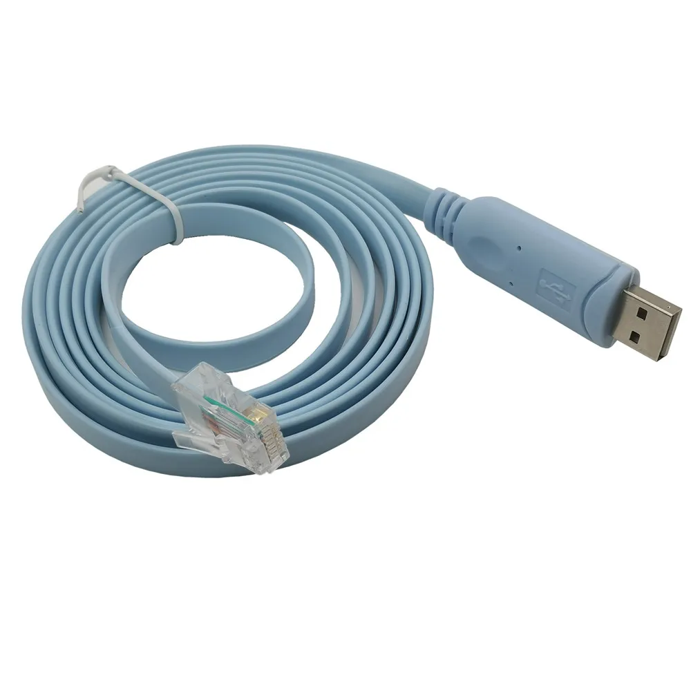 Консольный кабель USB к RJ45 последовательный адаптер RS232 для маршрутизатора Cisco 1 8 м