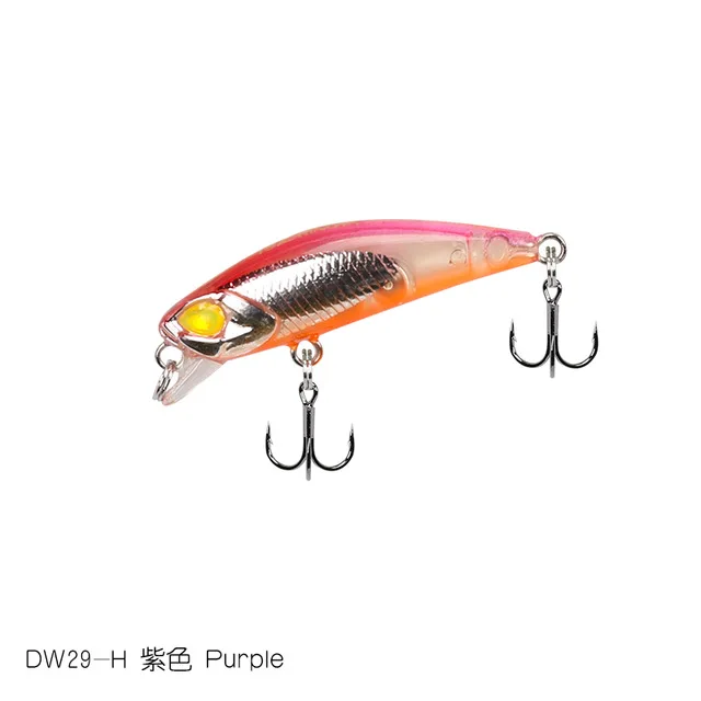 TSURINOYA DW29 мини приманка гольян 42 мм 2,8 г рыболовные жесткие приманки с подвижными стальными шариками Реалистичные 3D рыбные глаза - Цвет: DW29 H