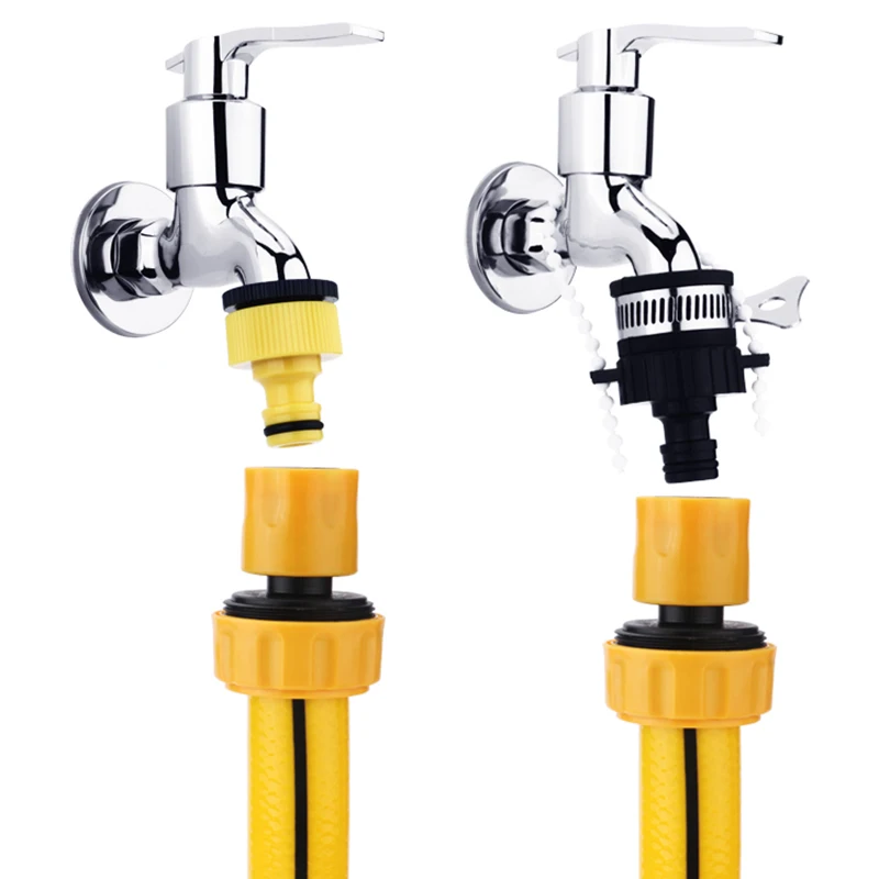 

1'' Lawn Tap Water Pipe Repair Connector ABS Irrigation Fast Joints Garden Quick Coupling For Hose Garden Tools Equipment 1Pcs