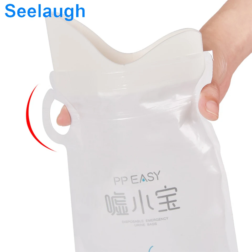 

Seelaugh 4PCS Outdoor Emergency Portable Bags 700ml Easy Take Piss Bags Disposable Handy Unisex Kids Using Outdoors Mini W.C.