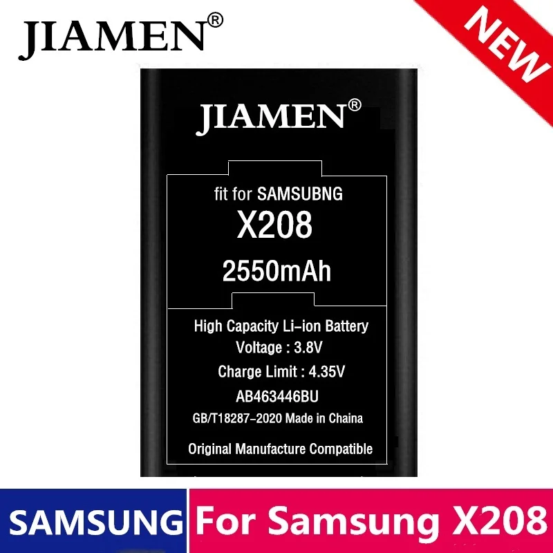 Новый 2550 мАч батарея AB463446BU AB553446BU для Samsung C3300K X208 B189 B309 GT C3520 E1228 E2530 E339 E2330
