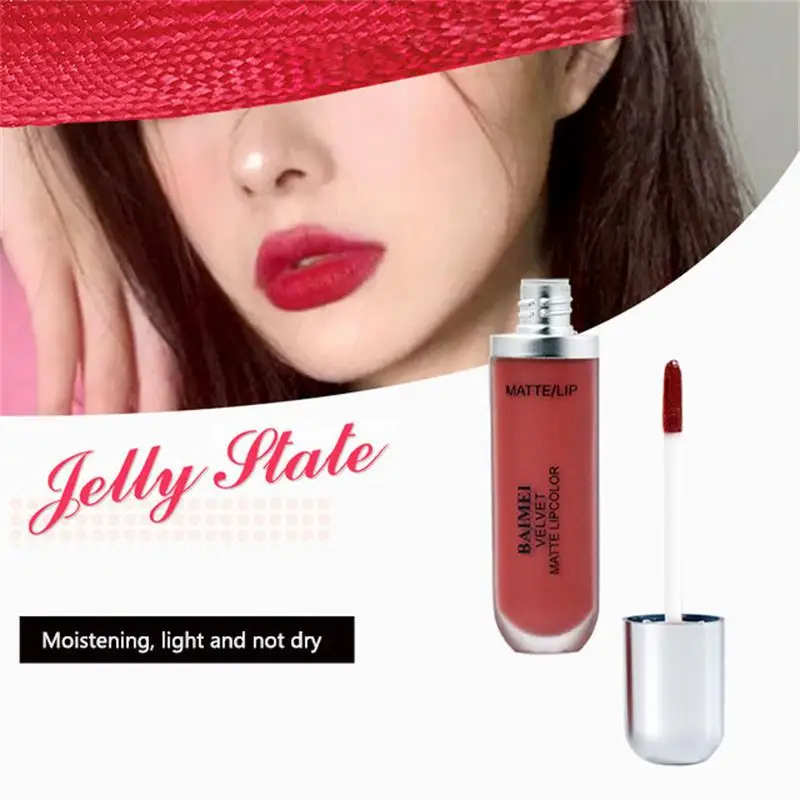 

New Creamy Ice Cream Velvet Lip Glaze Matte Moisturizing Lip Gloss Waterproof Nourishing Long-lasting Liquid Lipstick
