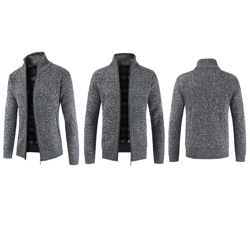 Hemiks, мужская повседневная куртка, зимняя, с капюшоном, Weatshirts, кардиган на молнии, с длинным рукавом, мужские вязаные пальто, куртка на молнии, кардиганы