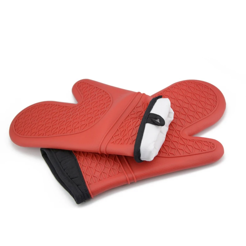 

Extra Long Professional Silicone Oven Gloves Flexible Oven Gloves Thickened Silicone Oven Insulation Gloves GRSA889