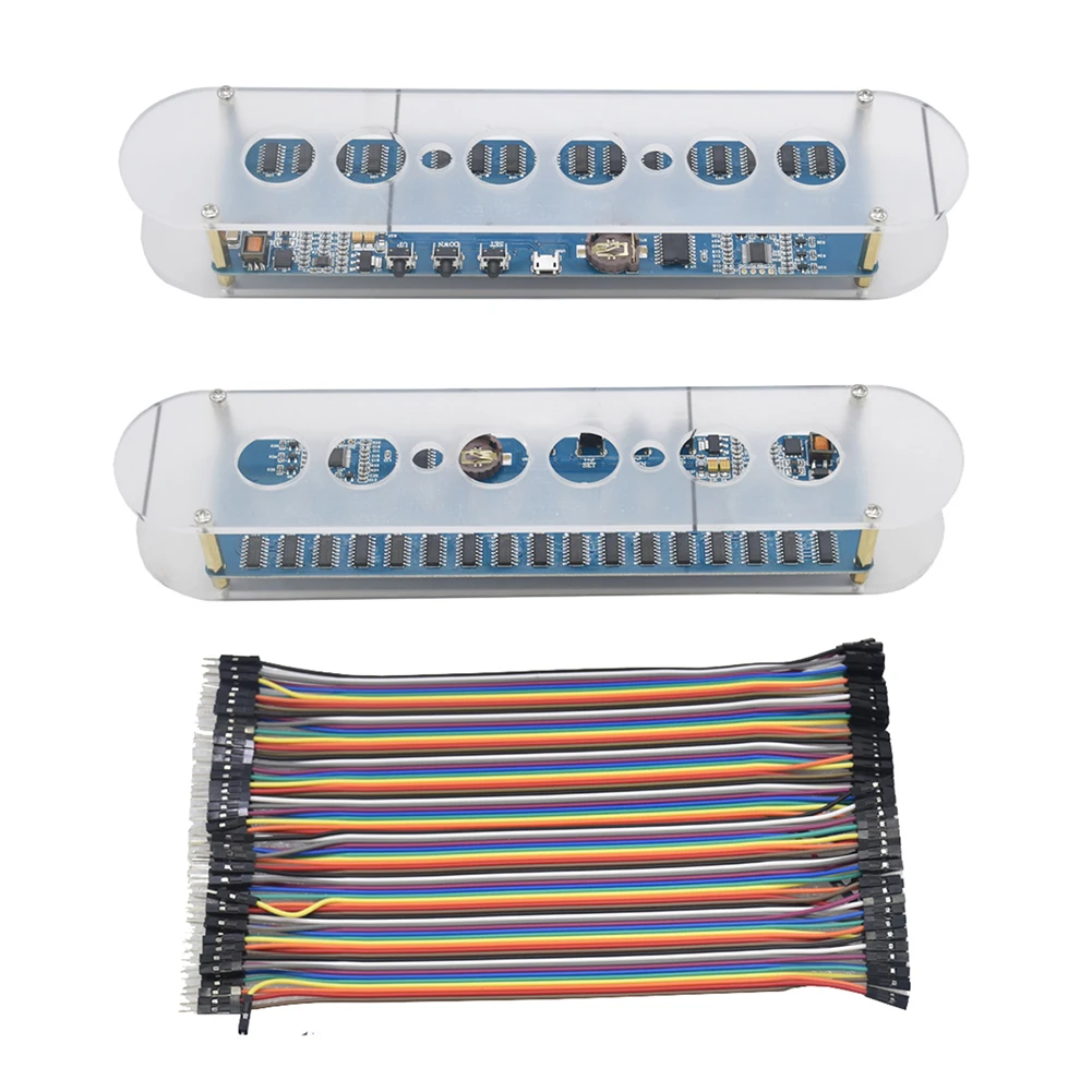 

DIY Circuit Board STM8S005 Control Nixie Tube RGB Digital Clock Module Kit Support Seven Clock Color Display