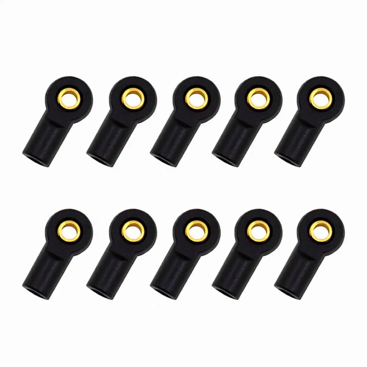 

10Pcs M3 Plastic Ball Head Rod End Ball Joints Tie Rod Ends Holder for 1/8 1:10 Axial SCX10 RC Crawler Car Parts