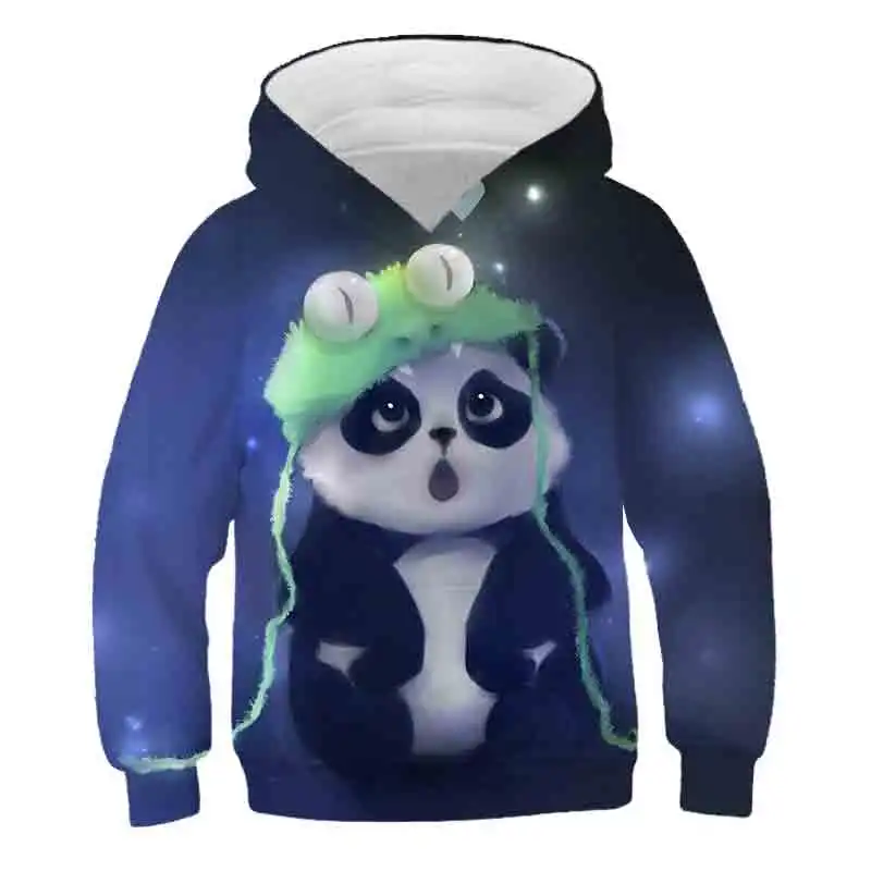 

3D Boy/girl clothes Kawaii cat casual hoodies Starry sky long-sleeved cartoon animals Sweatshirt sudaderas Children's clothing