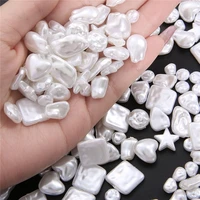 abs imitation pearls beads irregular loose beads for jewelry making diy necklace earrings hairclip bracelet beads charms pendant