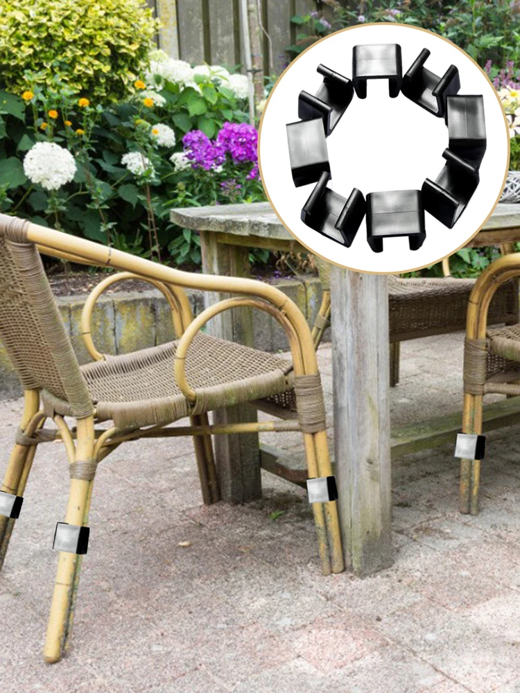 Плетеные крепежи для мебели Прочный термостойкий уличный зажим ножек стула из
