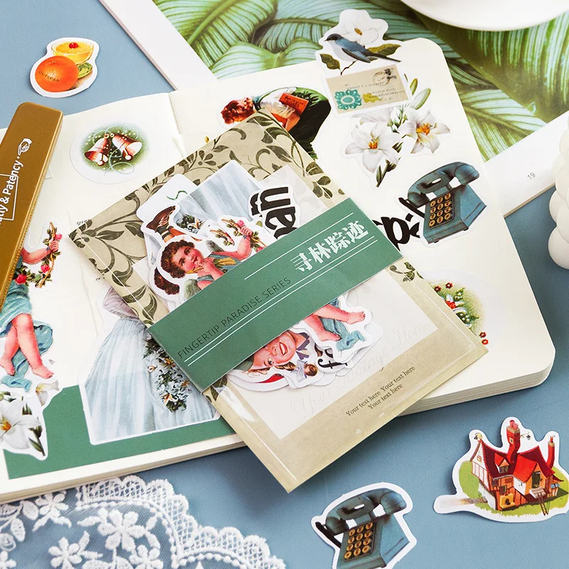 40 шт./упак. Винтаж Бумага Стикеры набор Ретро плакат декоративный Diy этикетка для