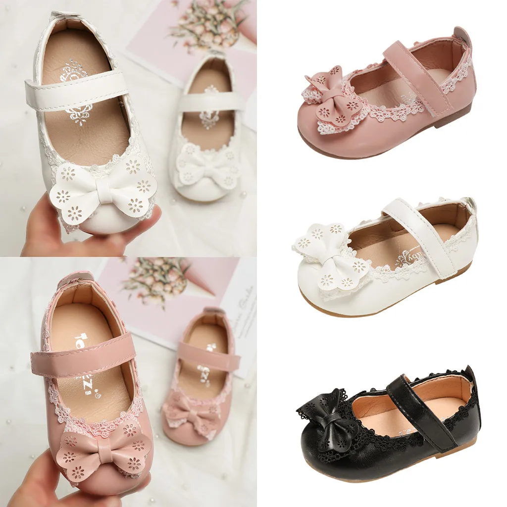 Toddler Infant Kids Baby Girls BowKnot comfortable Single Sweet Princess Shoes Sandals soft Breathable Bow | Детская одежда и