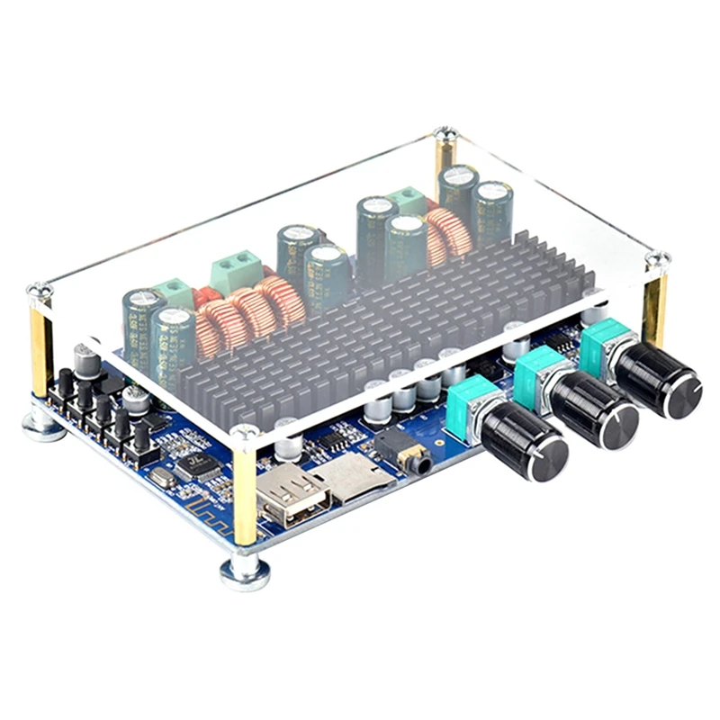 

Bluetooth Power Amplifier Board High-Power Module 2.1 Channel Enthusiast Subwoofer Modified Circuit Digital Decoding