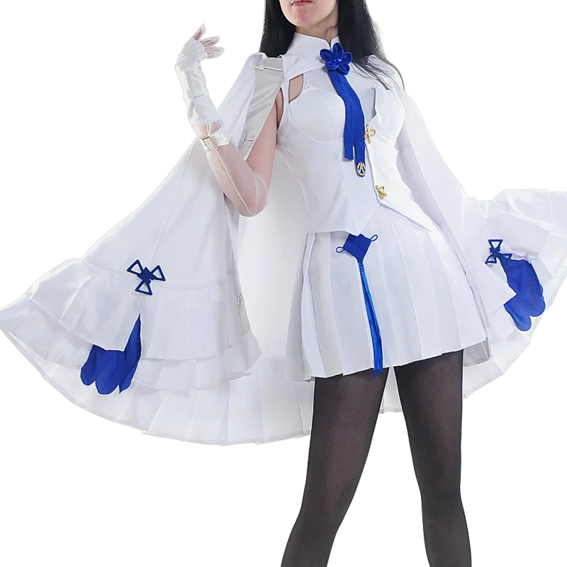 

Женский костюм для косплея с фронтальной линией QBZ95, белое платье для женщин, униформа на Хэллоуин, бесплатная доставка